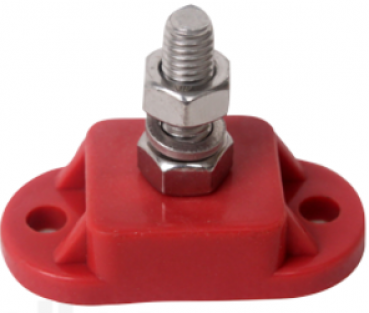 Stromverteiler / Isolierter Anschluß 10mm rot